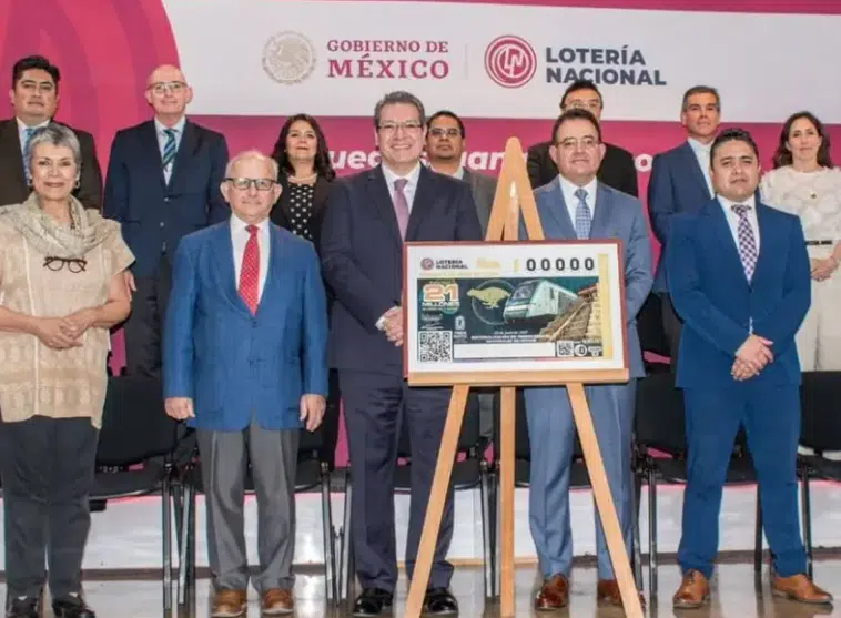 Tren Maya celebra nacionalización ferroviaria con billete de lotería conmemorativo