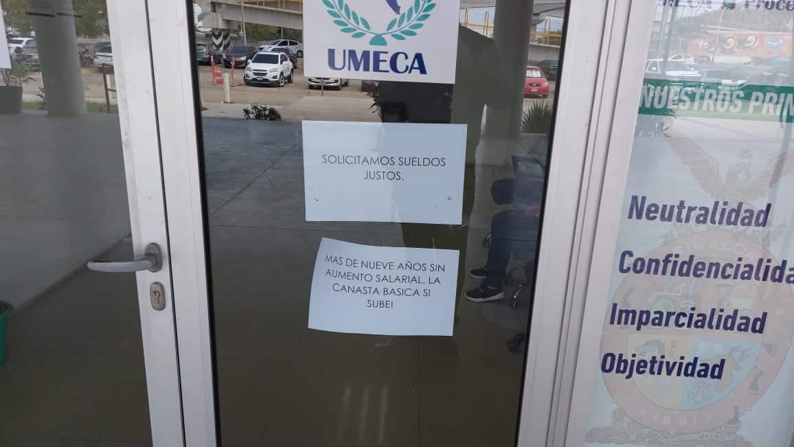 Empleados de Umeca zona sur paran labores