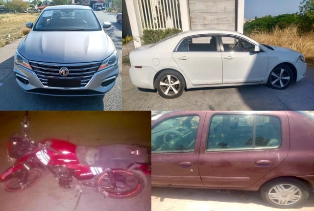 Vehículos recuperados por la Policía Municipal en Culiacán