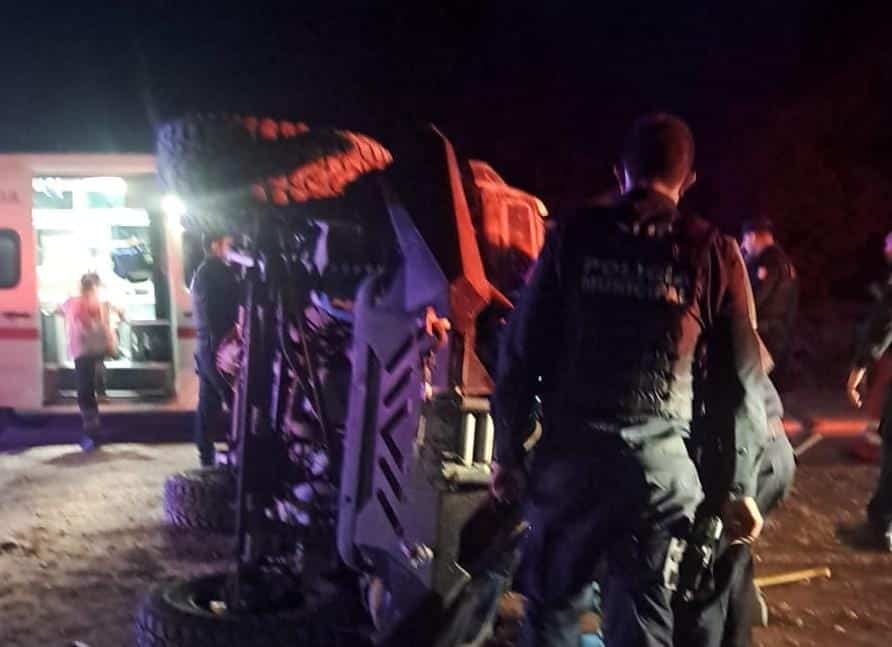 Aparatoso accidente se registró la madrugada de este lunes en Guasave 