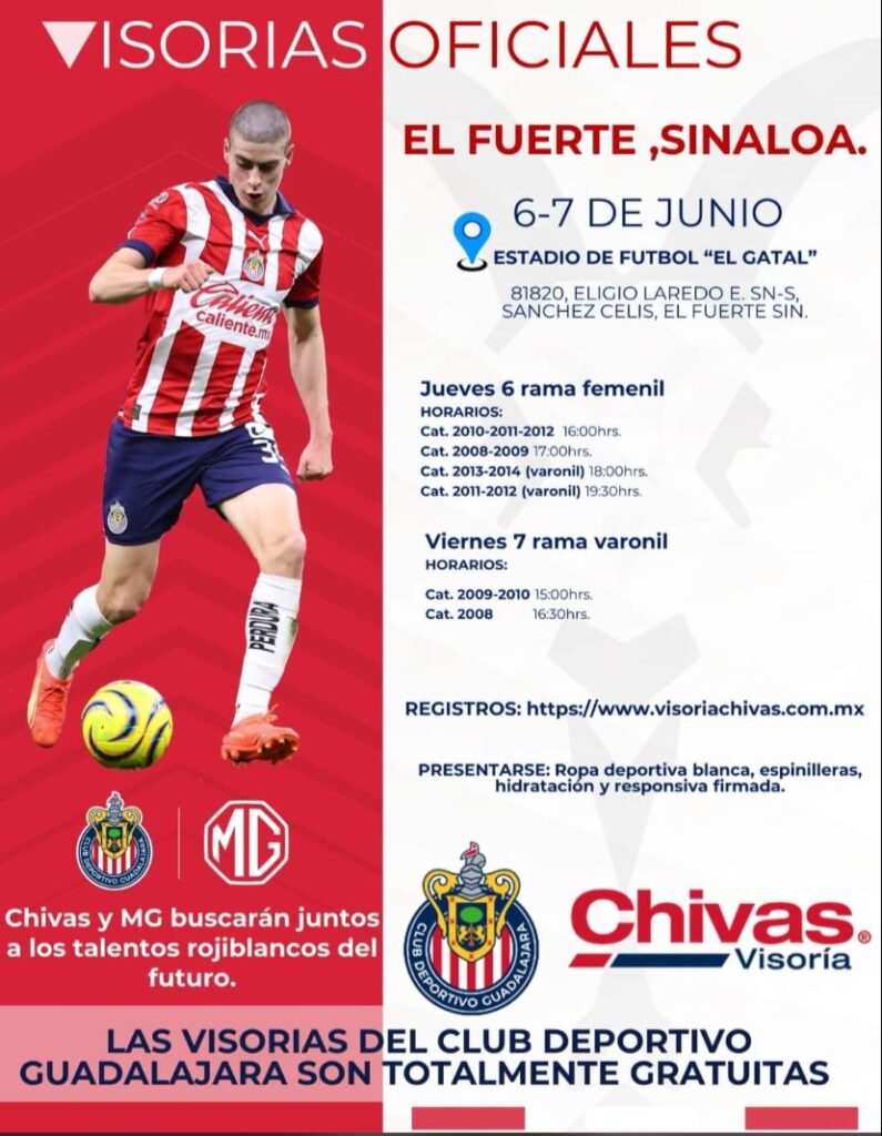 Visoria oficial de Chivas en El Fuerte, Sinaloa, el 6 y 7 de junio de 2024