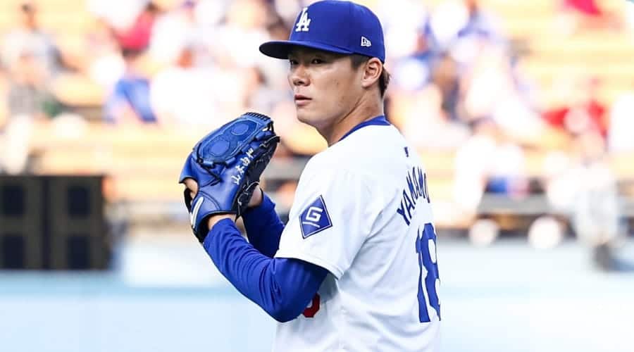 Yoshinobu Yamamoto salió de cambio en el juego de Los Ángeles Dodgers