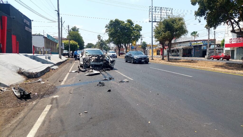 Accidente en calles de Culiacán