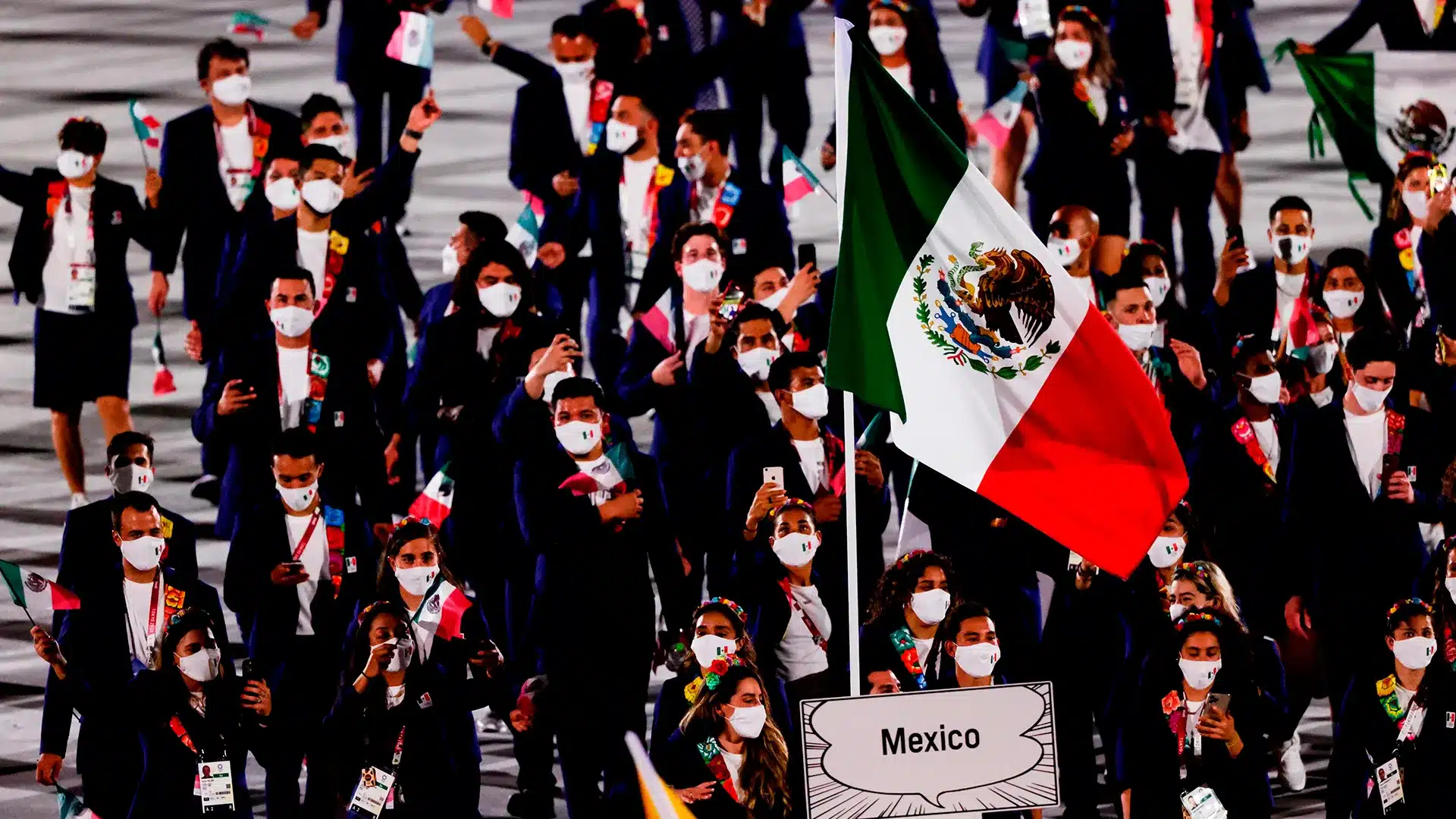 Desfile de la delegación mexicana en 2020