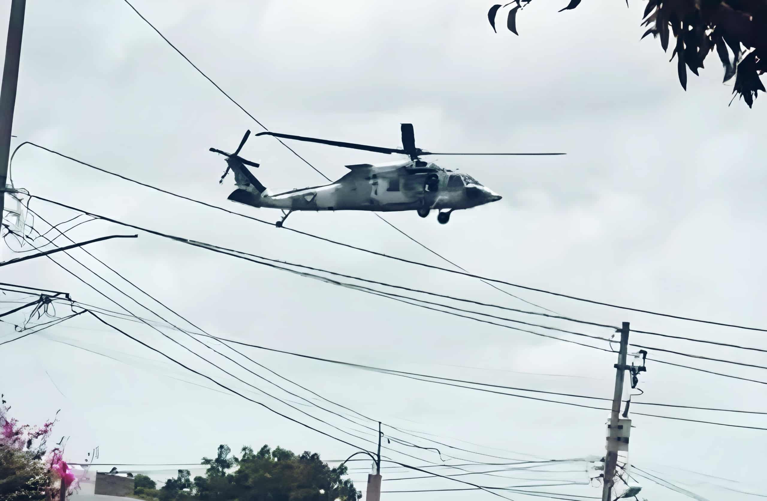 Helicóptero de la Guardia Nacional
