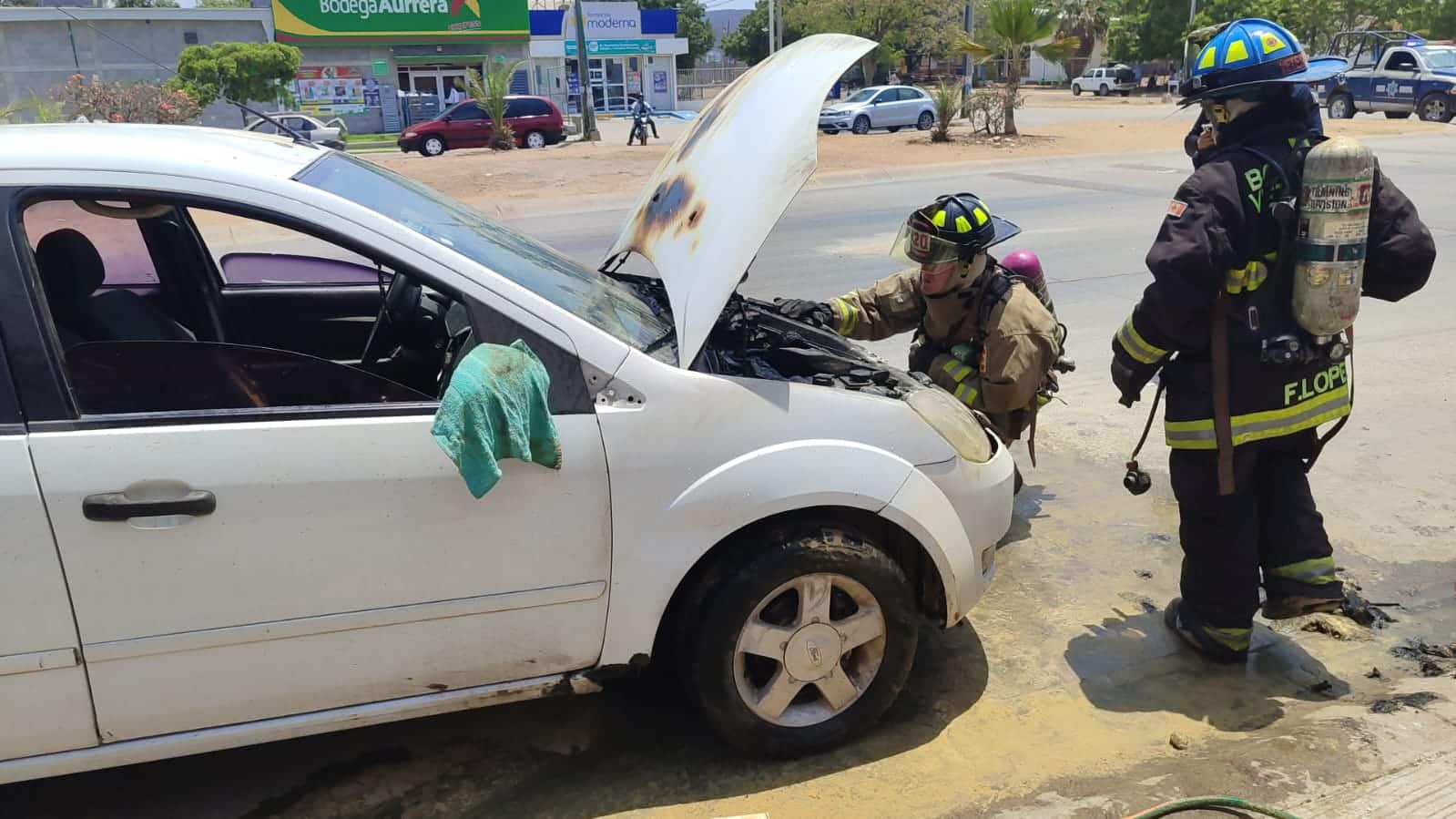 Bomberos Veteranos atienden conato de incendio