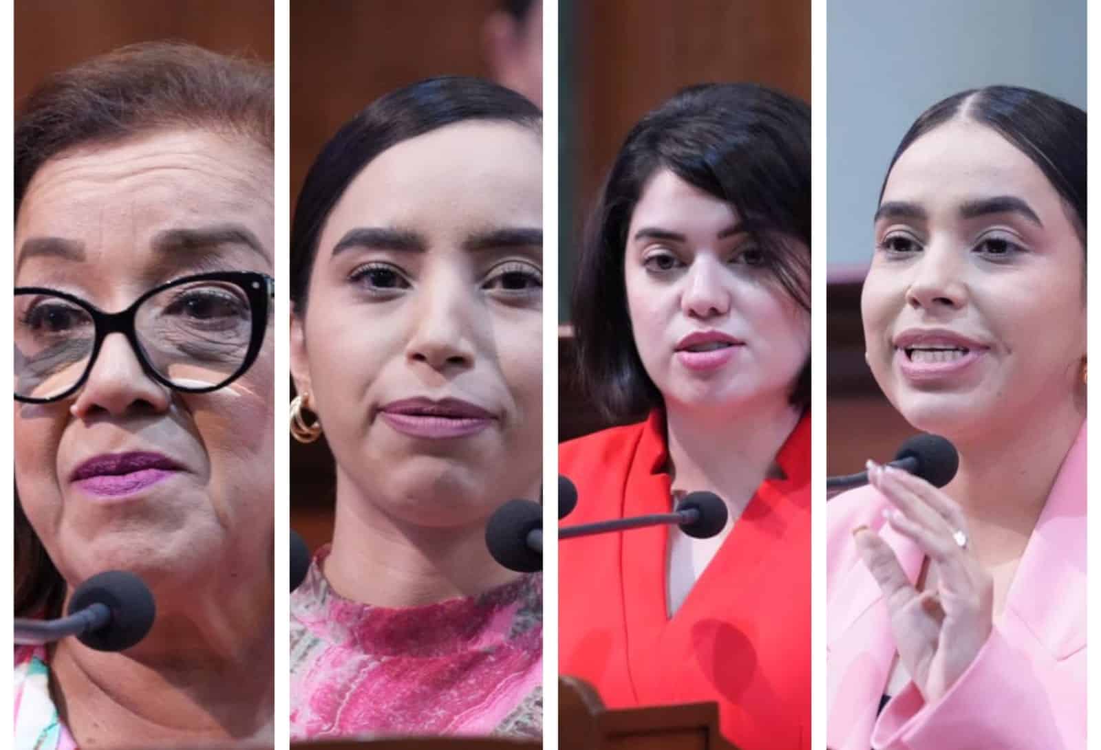 Alba Virgen Montes Álvarez, Rosmery Sánchez Sánchez, María José Menchaca Tiznado y Nela Rosiely Sánchez Sánchez