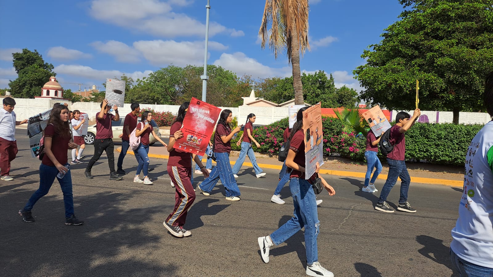 Marcha de alumnos