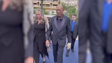 Morgan Freeman en la alfombra roja del Festival de Televisión de Monte Carlo