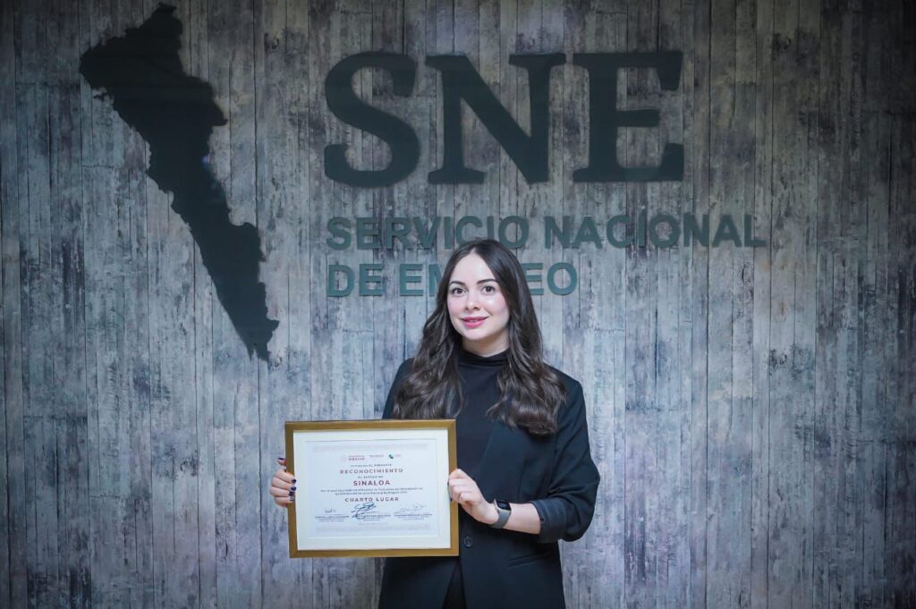 Abril Vega Araiza, directora del Servicio Estatal del Empleo en Sinaloa.