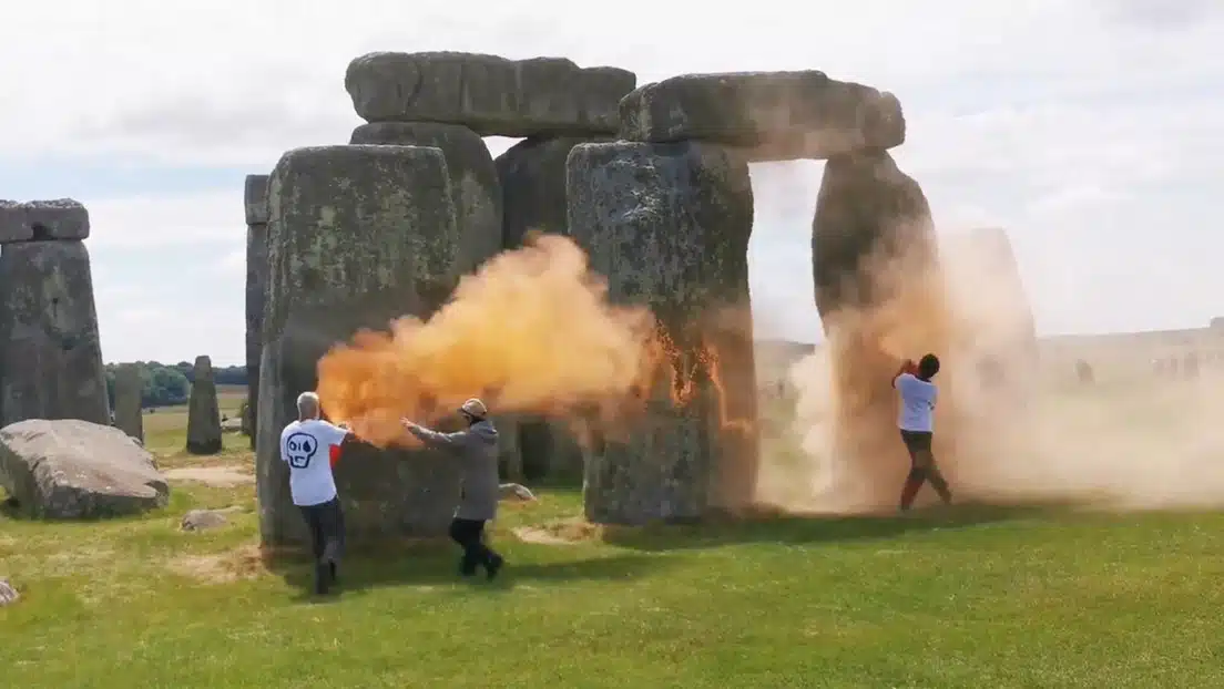 Vandalismo al monumento de Stonehenge