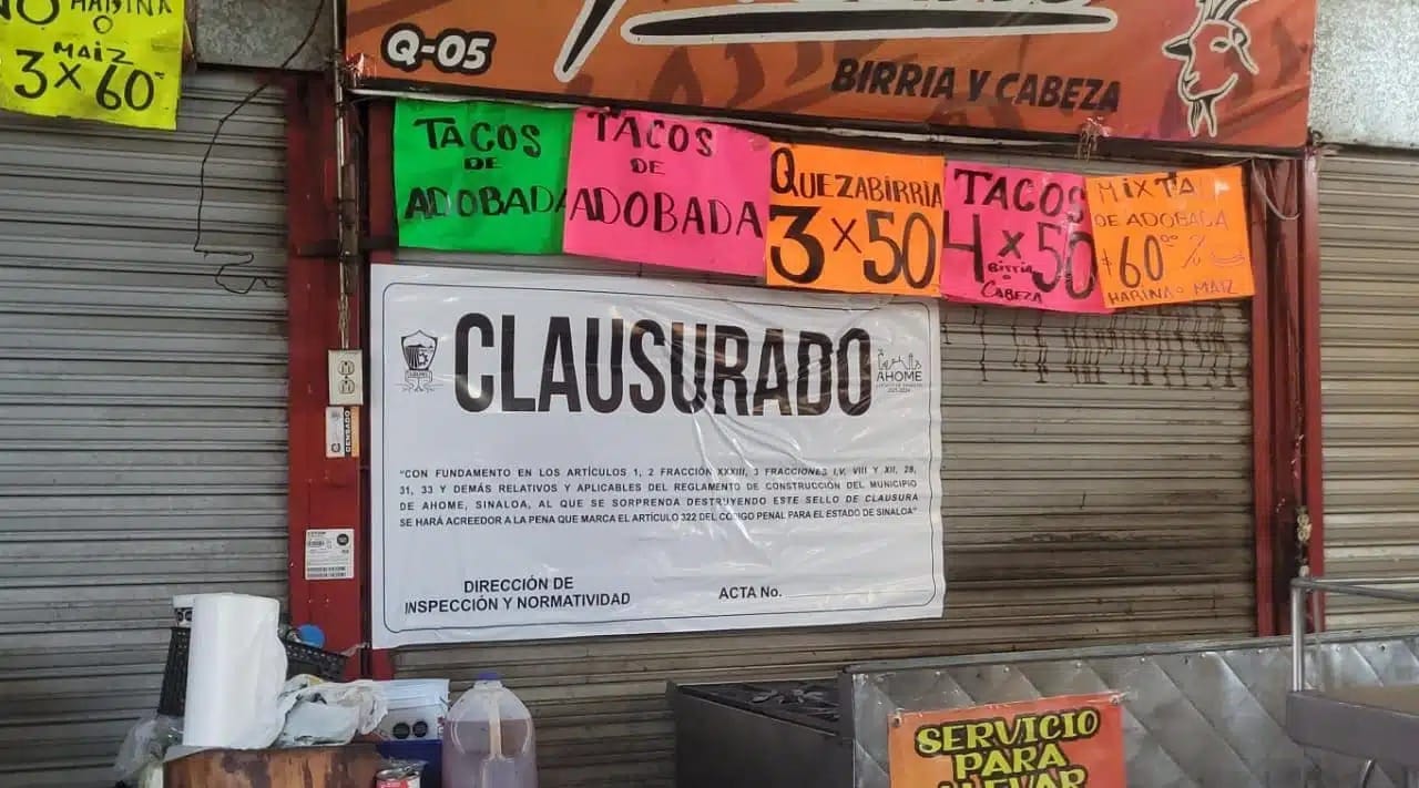 Local clausurado del mercado Zona 30