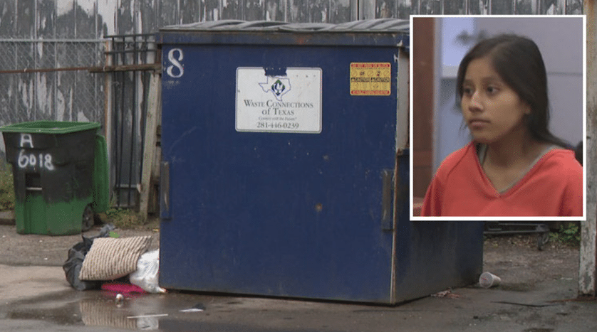 Joven de 18 años abandona a su bebé recién nacido en un contenedor de basura de Houston, EU