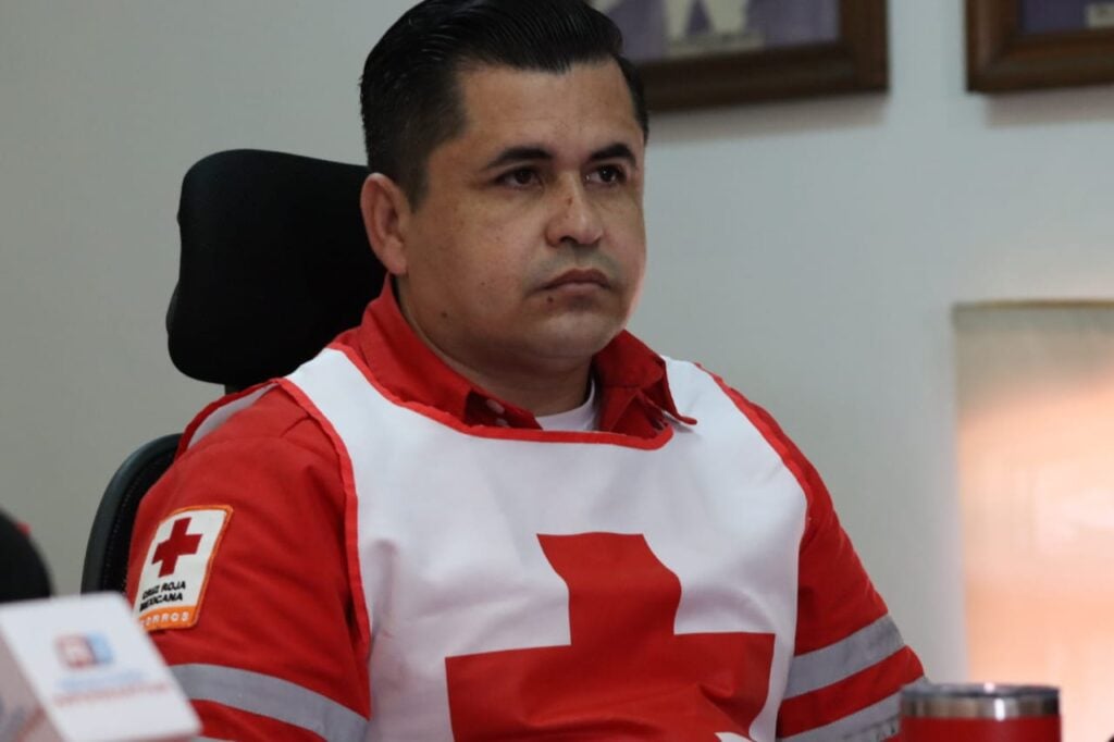 Abimelec Gómez Sánchez, coordinador de socorro en Cruz Roja, en Mazatlán