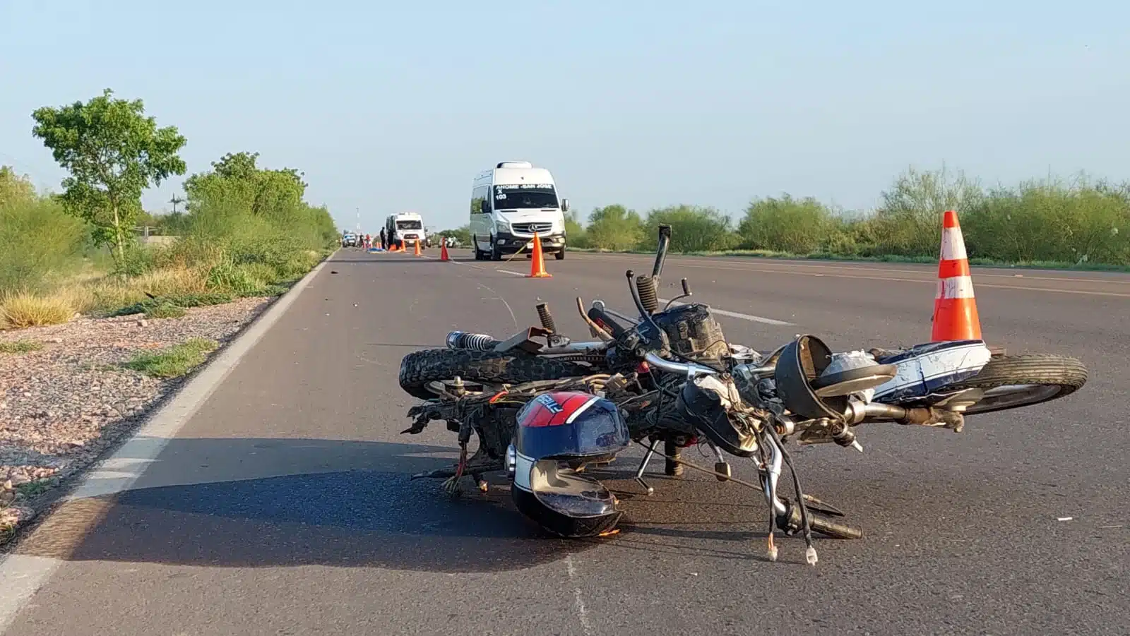 Accidente en moto en Culiacán
