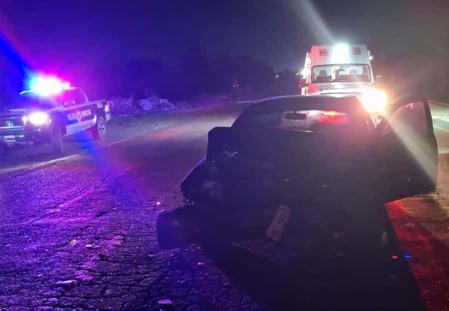 Accidente sobre la carretera Internacional México 15