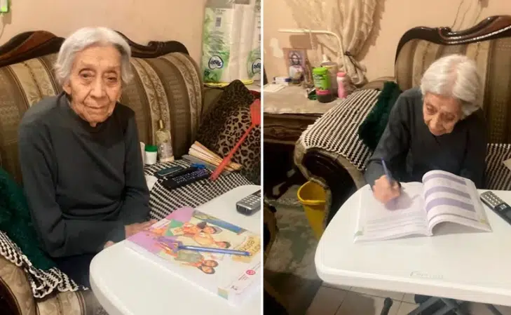 Mujer termina la secundaria a sus 94 años en Chihuahua