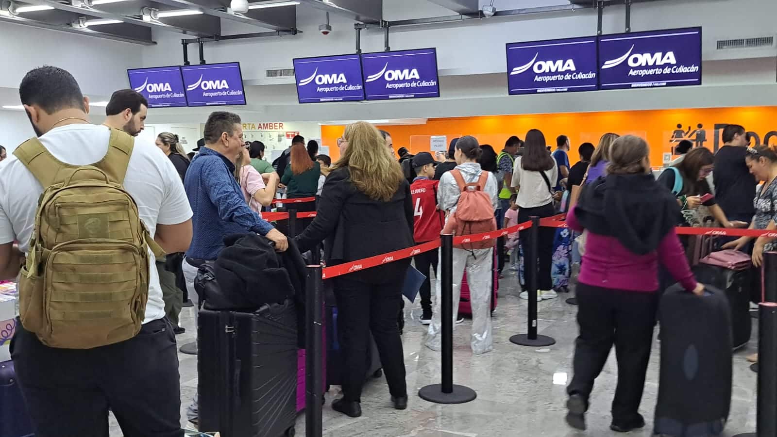 Aeropuerto Internacional de Culiacán tras caida de Microsoft