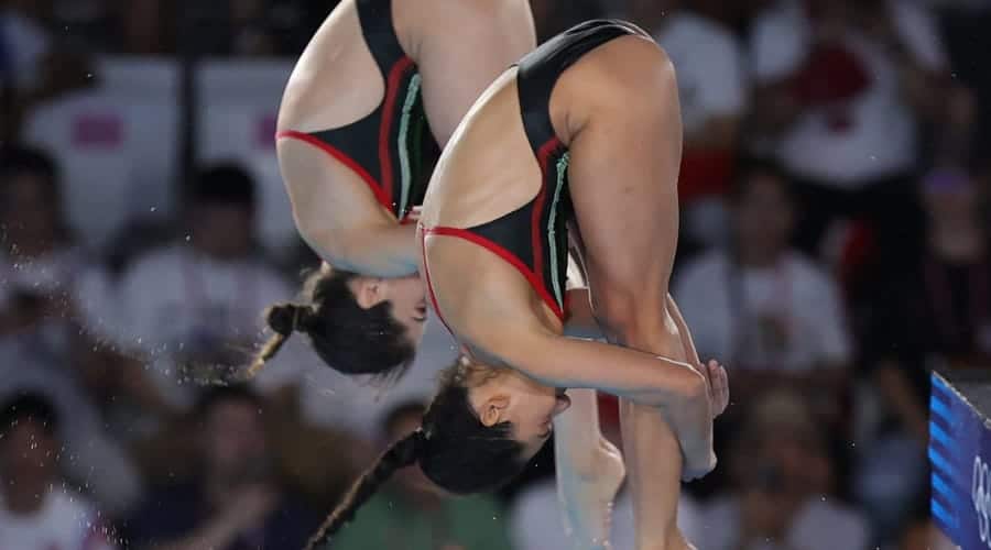 Alejandra Orozco y Gabriela Agundez clavadistas mexicanas