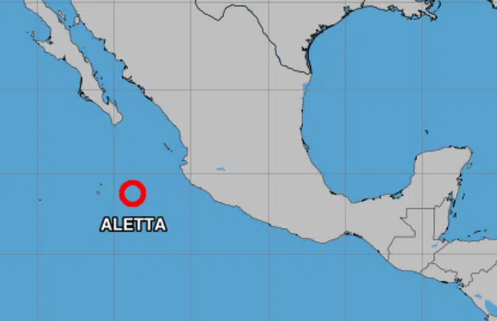 Aletta ahora es una depresión tropical en el océano Pacífico