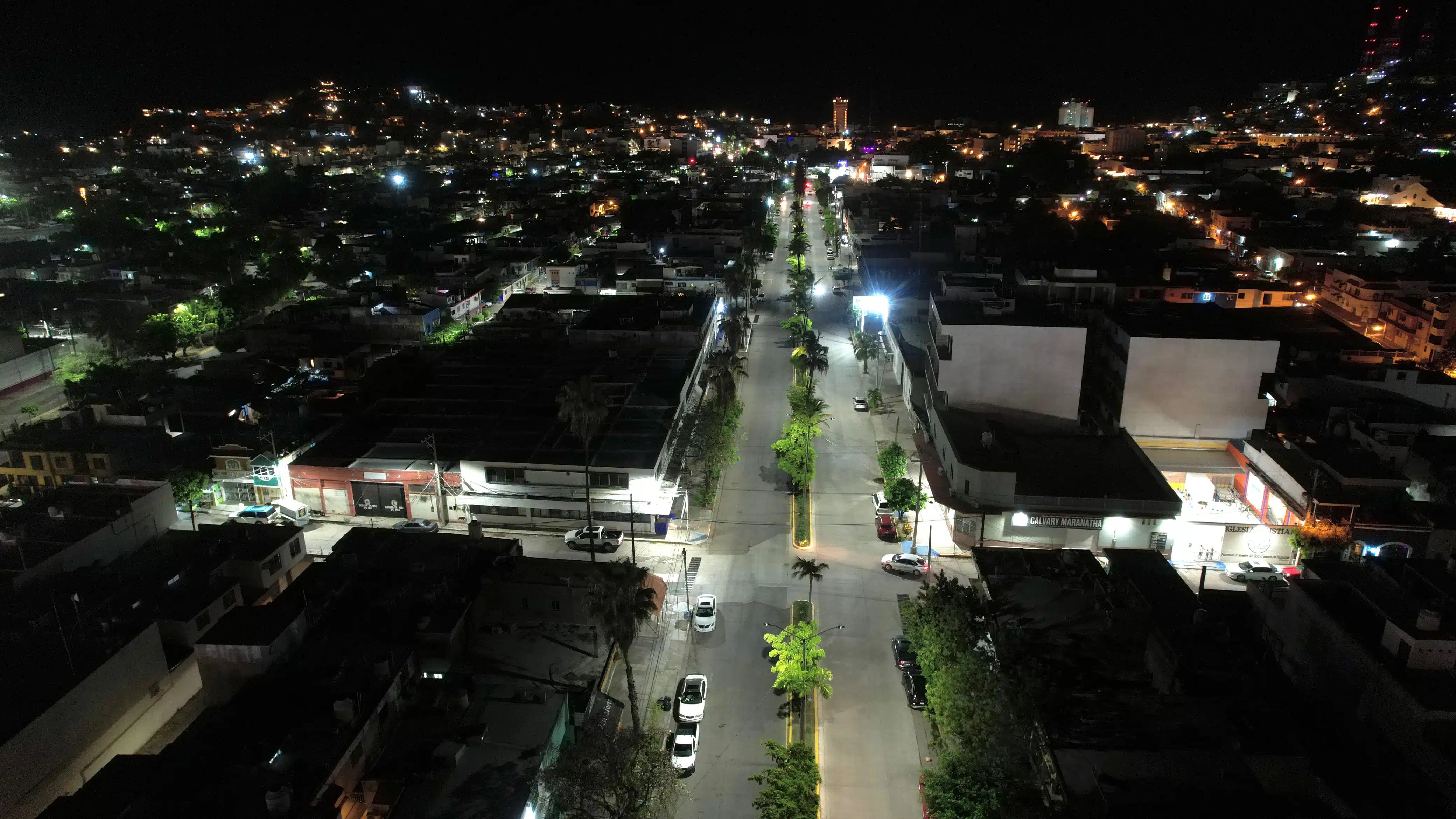 Nuevo alumbrado público en Mazatlán