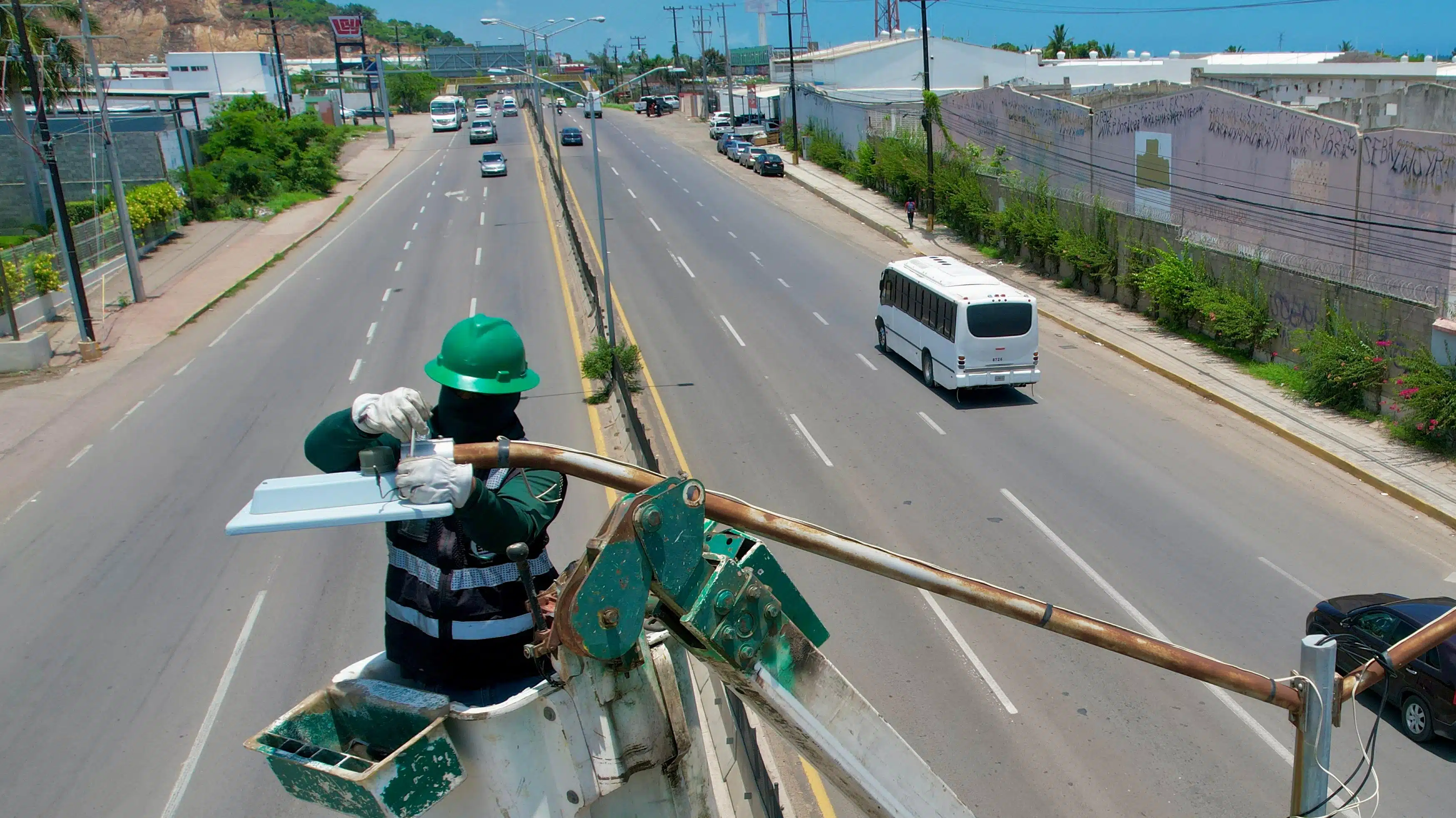 Nuevo alumbrado público en Mazatlán