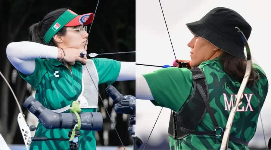 Ana Paula Vázquez y Alejandra Valencia en la prueba individual femenino de tiro con arco