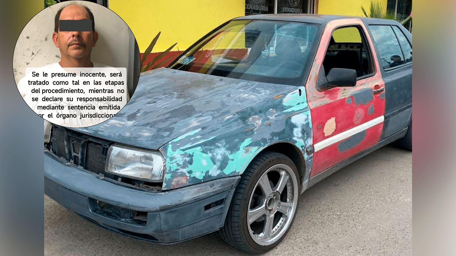 Andrés es detenido al viajar a exceso de velocidad y sin placas
