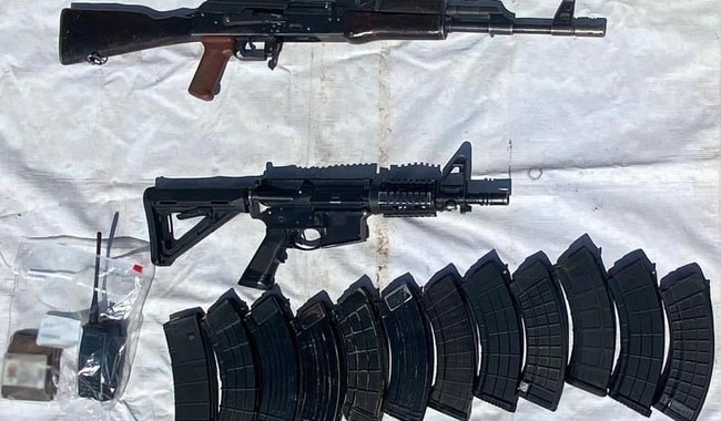 Armas largas decomisadas