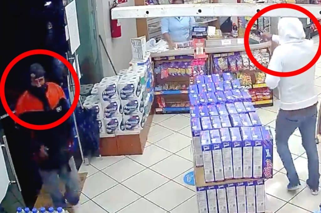 Asaltantes que roban y matan a empleada de farmacia Guadalajara en Uruapan, Michoacán