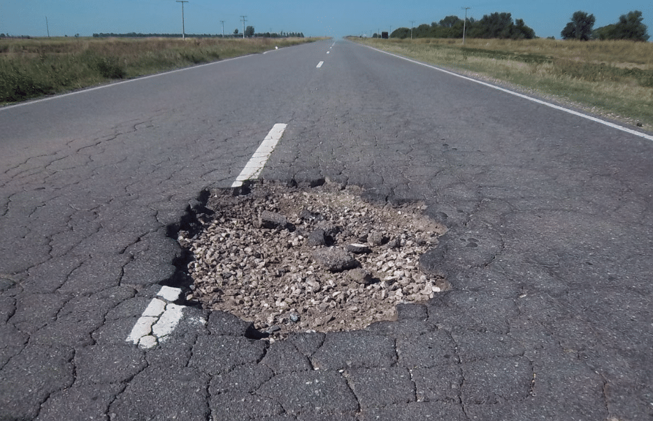 Baches en carretera