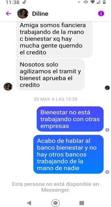 Conversación con fines de fraude