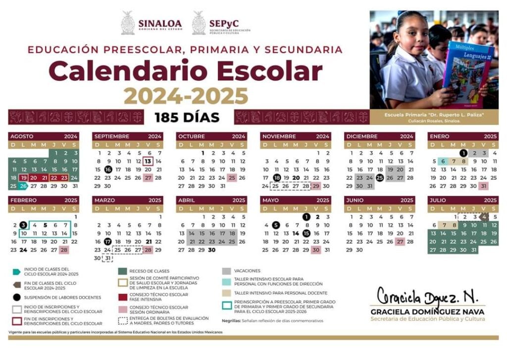 Calendario Escolar 2024-2025