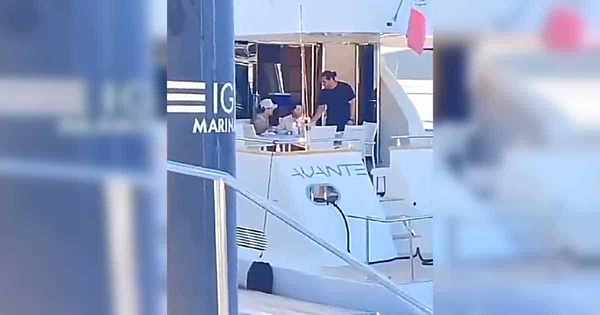 Captan a Ángela Aguilar y Christian Nodal en su luna de miel