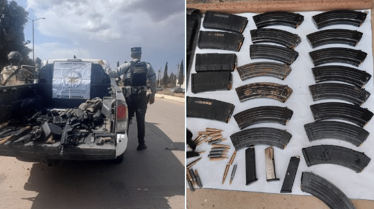 Armas decomisadas en Sonora
