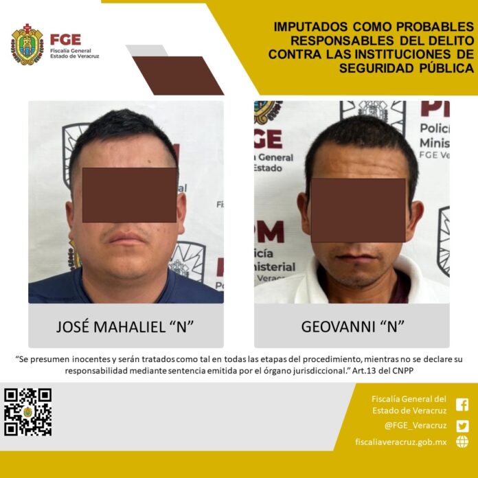 Capturan a dos policías municipales por muerte de veracruzano en días pasados
