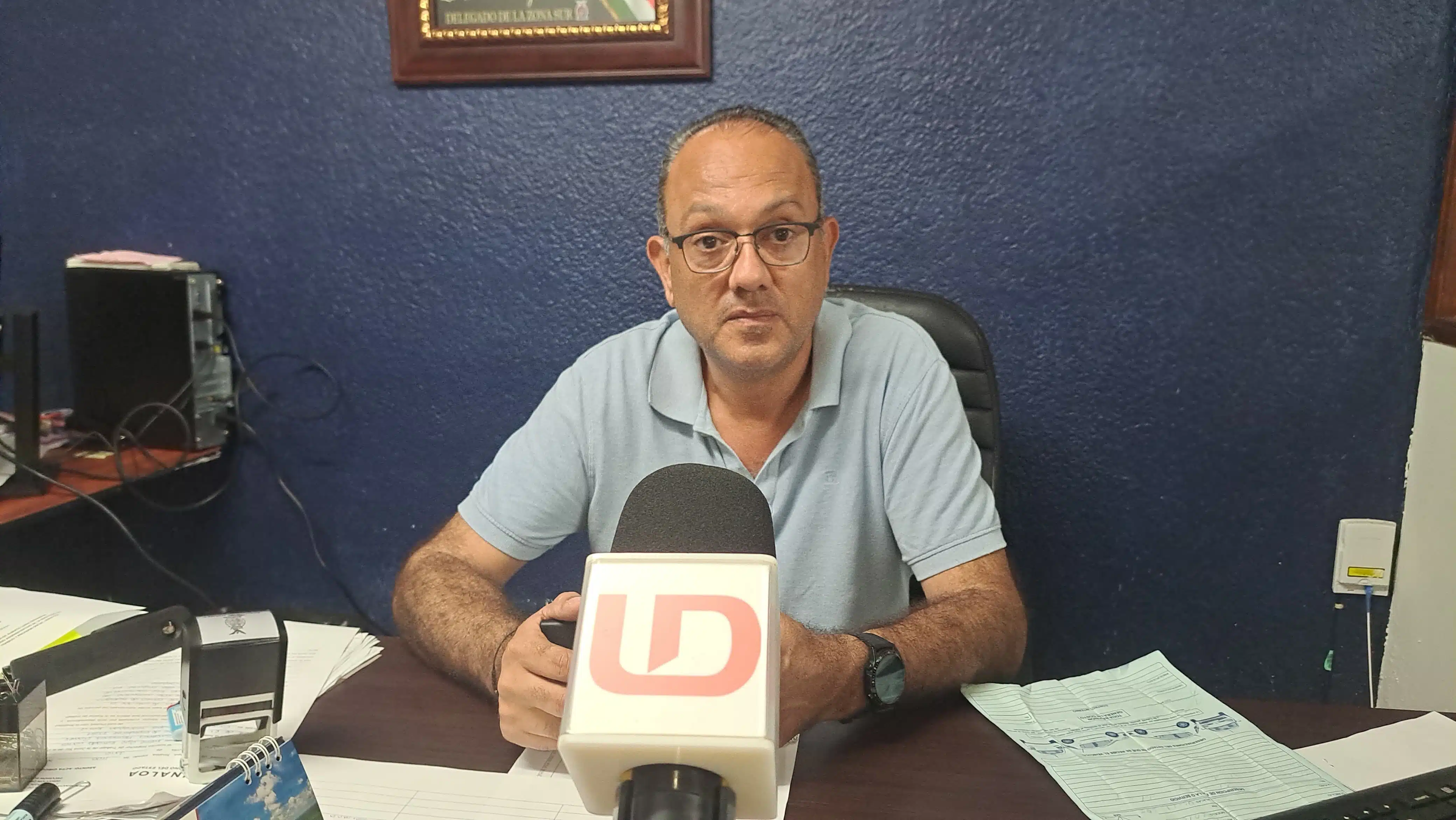 Carlos Alberto Lugo Cervantes, titular de Trabajo y Previsión Social, en entrevista con Línea Directa en Mazatlán