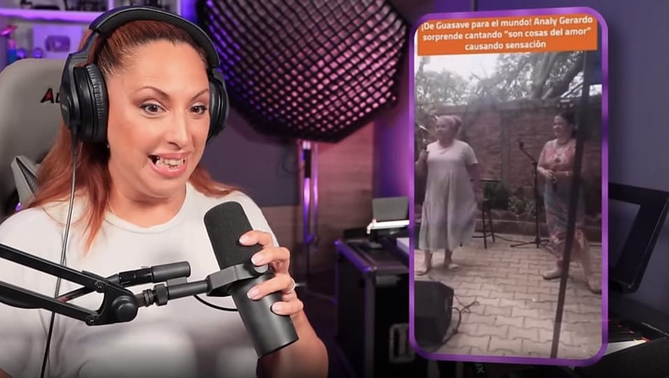 Cecy Dover analizando el talento de las guasavenses Michel y Analy Gerardo