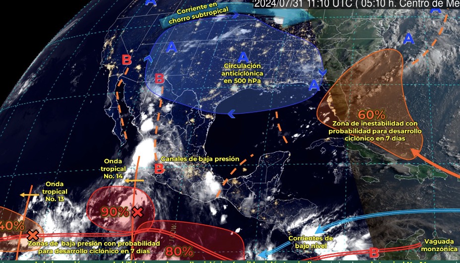 Clima México lluvias