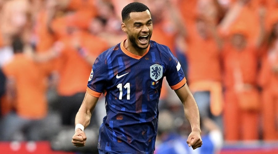 Cody Gakpo destacó como el jugador más valioso del juego entre Países Bajos y Rumania en Euro 2024