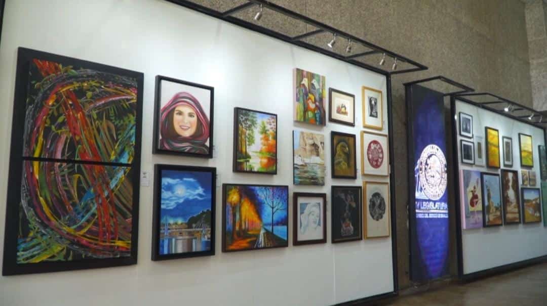 Exposición de pinturas en el Poder Legislativo