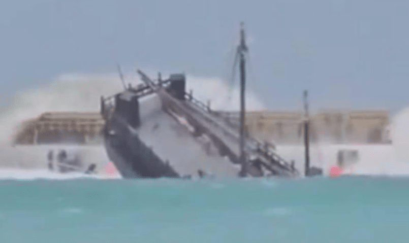 Se hunde crucero en Bridgetown, Barbados, tras impacto de Beryl