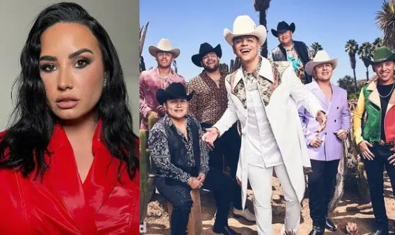 Confirman colaboración musical entre Demi Lovato y Grupo Firme