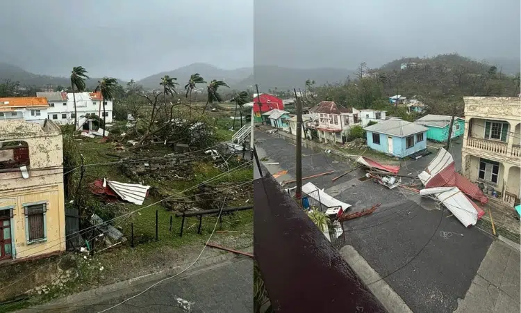 Viralizan efectos del huracán Beryl en Barbados