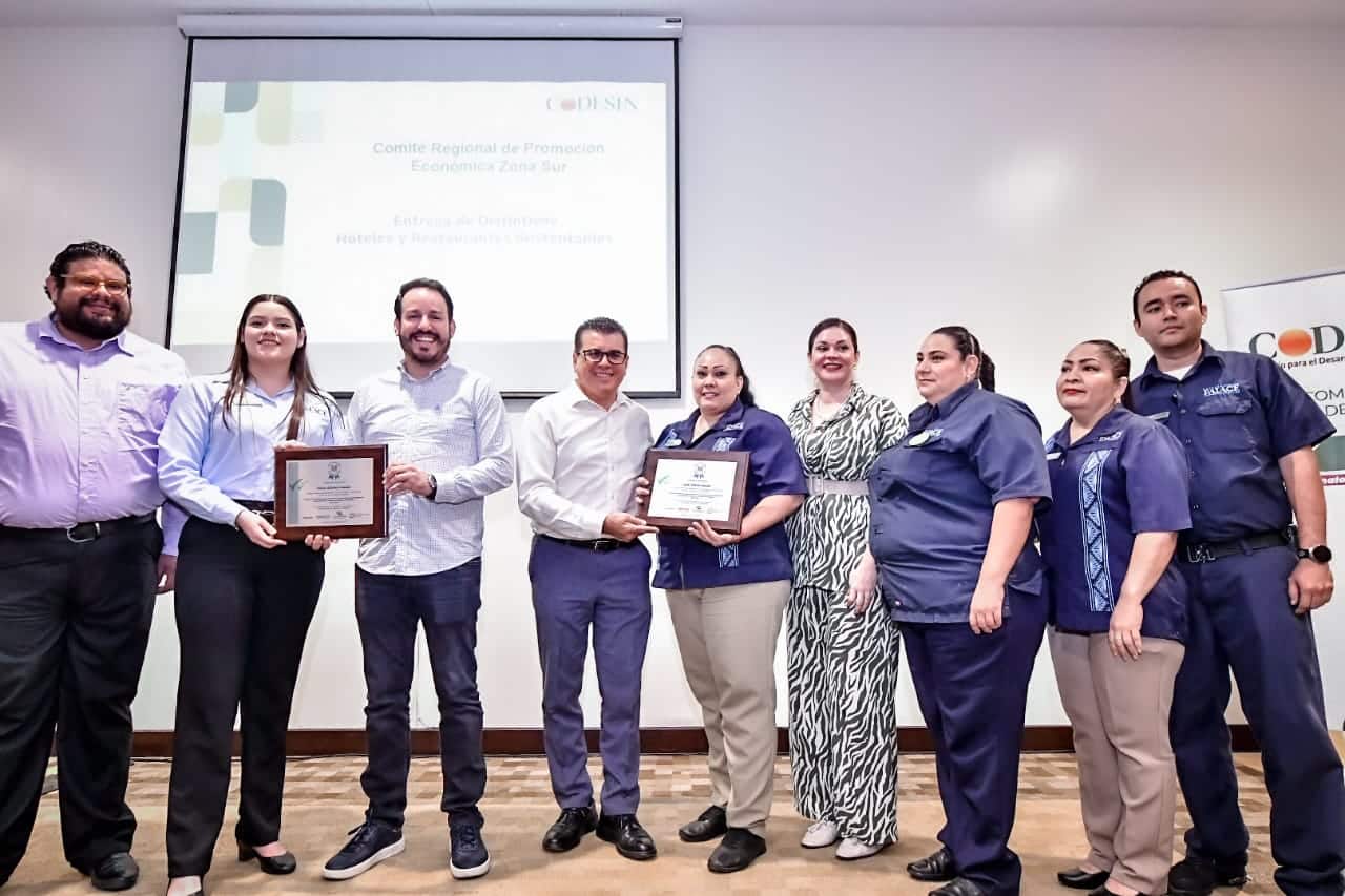 Codesin entrega el “Distintivo hotel sustentable” y “Distintivo de Restaurante sustentable” en Mazatlán