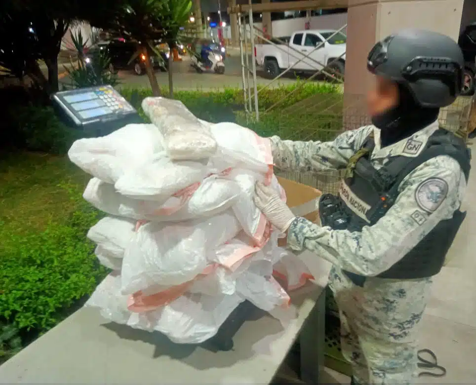 Droga decomisada en la aduana de Tijuana