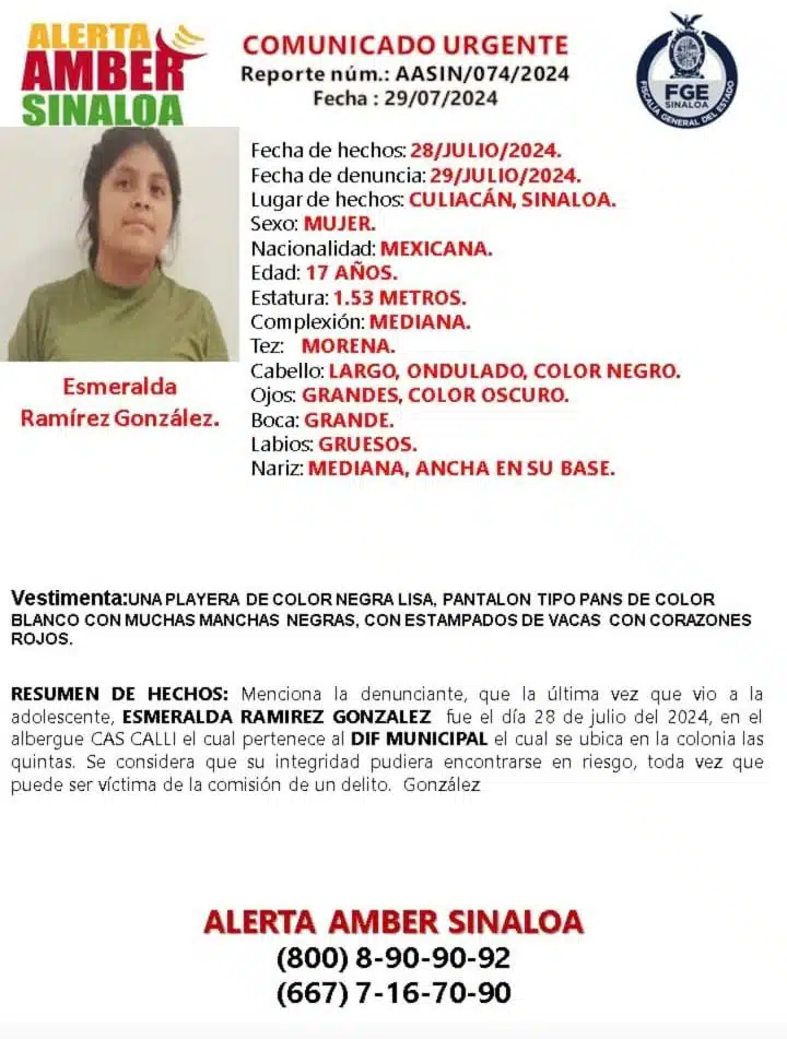 Ficha de búsqueda de Esmeralda Ramírez González