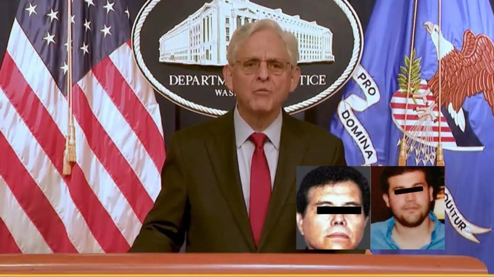 Fiscal general de Estados Unidos, Merrick B. Garland habla sobre la detención de El Mayo y el hijo de El Chapo