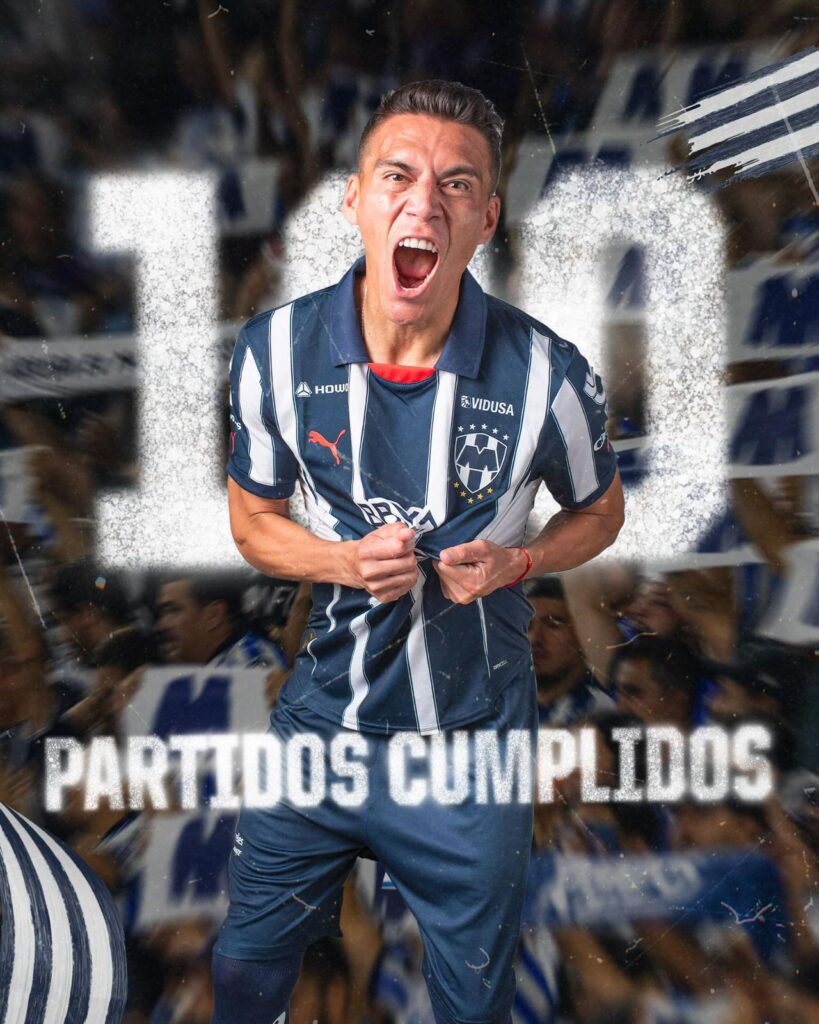 Héctor Moreno cumplió cien partidos con los Rayados de Monterrey 