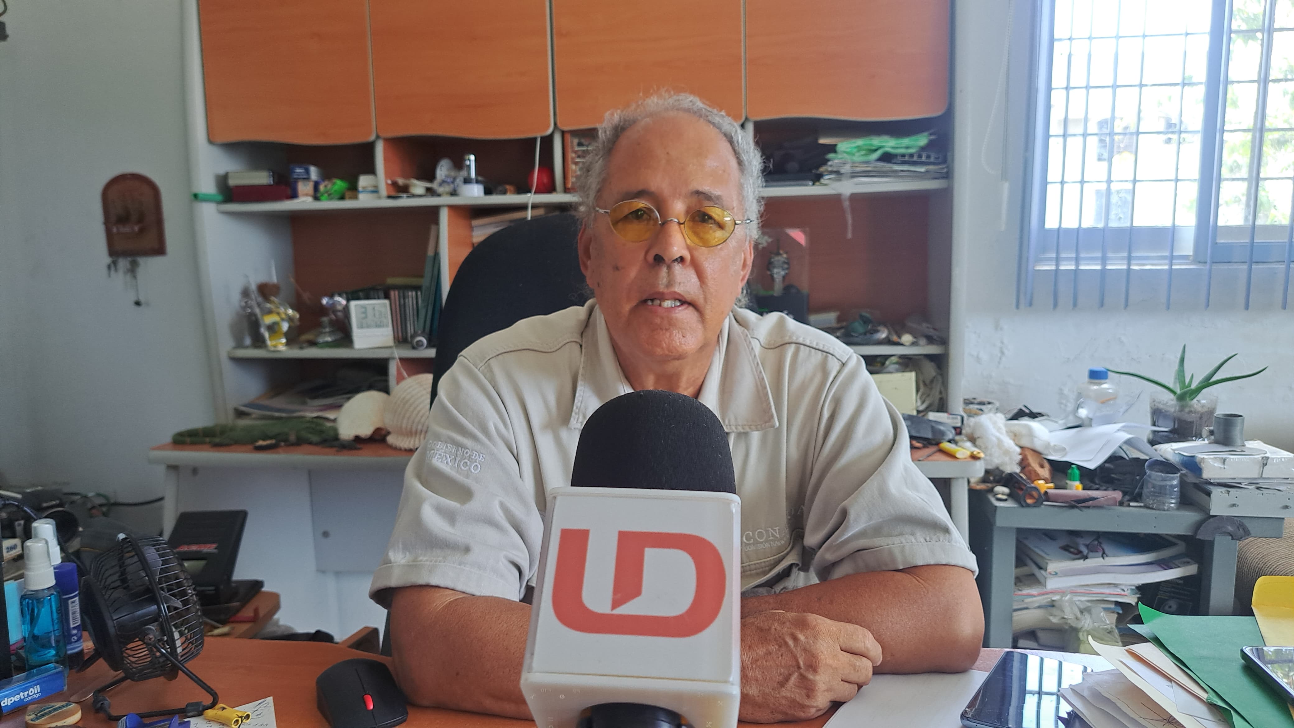Hugo Nordahl Valdez, jefe del Servicio Meteorológico de la Conagua en Mazatlán